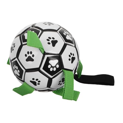 VILLFUL Interaktiver Hundesoccerball mit Griffen für Drinnen und Draußen Multifunktionales für Kleine Hunde für Bewegung und Geburtstagsfeiern von VILLFUL