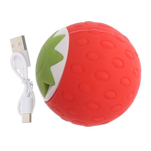VILLFUL Interaktives Katzenspielzeug Elektrischer Ball mit Bewegungssensor Erdbeer Design Fördert Aktives und Training für Katzen für Innen und Außenbereiche VILLFUL Interaktives Katzenspielzeug Elektrischer Ball mit Bewegungssensor Erdbeer Design Fördert Aktives und Training für Katzen für Innen und Außenbereiche von VILLFUL