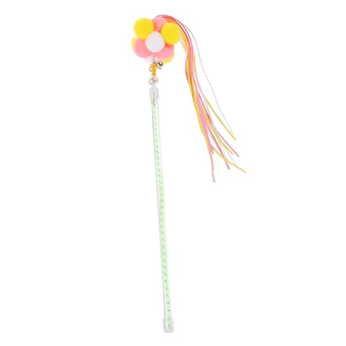 VILLFUL Interaktives Katzenspielzeug Leichter Katzenangel mit Glocke Langlebiger Katzenteaser für Indoor Kätzchen Fördert Bewegung und Spielspaß bei Katzen von VILLFUL