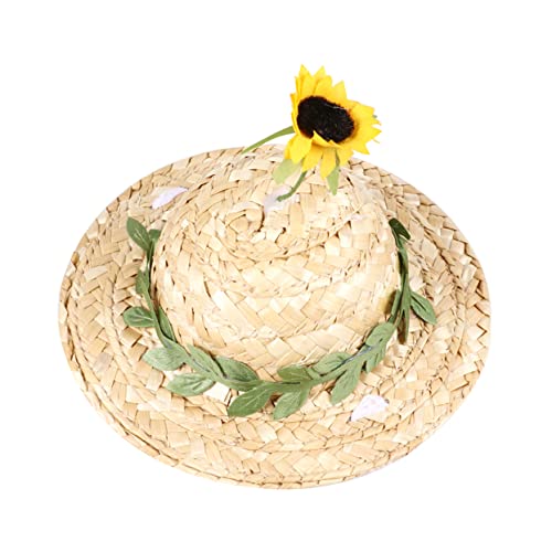 VILLFUL Sonnenschutzhut für Katzen gewebter Katzenhut weicher Kopfschmuck entzückende Katzenfoto-Requisite VILLFUL Sonnenschutzhut für Katzen gewebter Katzenhut weicher Kopfschmuck entzückende Katzenfoto-Requisite von VILLFUL