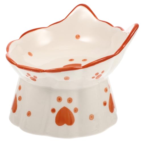 VILLFUL Erhöhter Katzenfutter Und Wassernapf Mit Nackenschutz Keramischer Anti- -essnapf Mit Katzenohr-Design Für Haustiere Für Katzen Und Kleine Hunde VILLFUL Erhöhter Katzenfutter Und Wassernapf Mit Nackenschutz Keramischer Anti- -essnapf Mit Katzenohr-Design Für Haustiere Für Katzen Und Kleine Hunde von VILLFUL