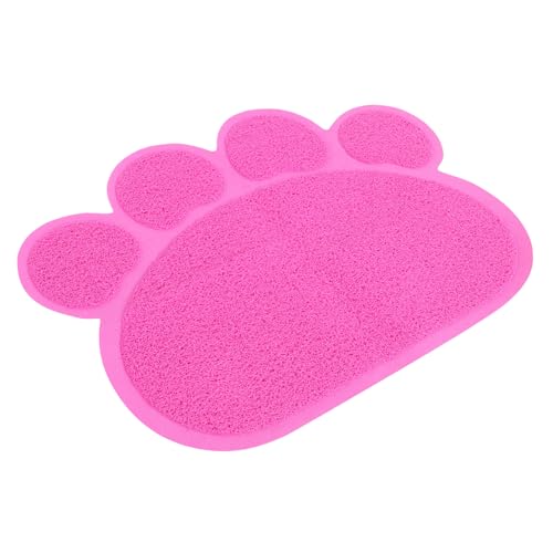 VILLFUL Katzenstreumatte Anti-Tracking-untersatz rutschfeste PVC-bodenmatte Leicht Zu Reinigen Für Katzenstreu Und Futterbereich Innenbereich Geeignet von VILLFUL
