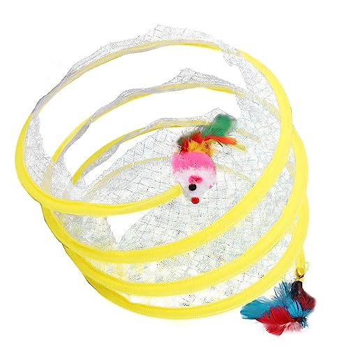 VILLFUL Katzentunnelspielzeug Für Den Innenbereich, Katzenspielzeug Zum Selbstglücklichsein, Katzenspielzeug, Katzenkreistunnel, Kleines Spielzeug, Katzentunnel Zum Selbstglücklichsein, von VILLFUL