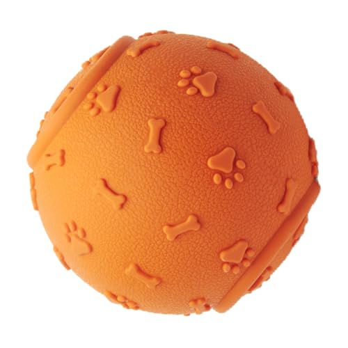 VILLFUL Kauspielzeug Für Hunde Kauball Für Welpen Molarenspielzeug Für Hunde Gummiball Für Hunde Reinigungsball Für Hundezähne Quietschendes Spielzeug Interessantes Hundespielzeug von VILLFUL