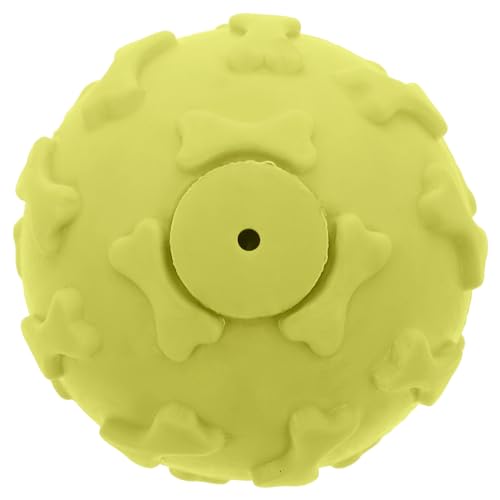 VILLFUL Welpen-Backenzahnspielzeug Kauball für Hunde Quietschball interaktives Hundespielzeug Zahnreinigung für Hunde Gummiball leicht und tragbar VILLFUL Welpen-Backenzahnspielzeug Kauball für Hunde Quietschball interaktives Hundespielzeug Zahnreinigung für Hunde Gummiball leicht und tragbar von VILLFUL