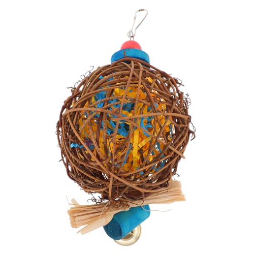 VILLFUL Schaukel-kauspielzeug Für Papageien Hängend Kauspielzeug Für Vögel Spielzeug Zum Aufhängen Vogelkäfigzubehör von VILLFUL