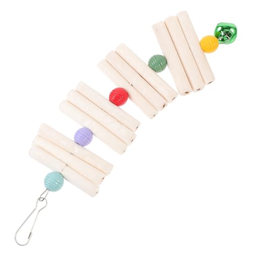 VILLFUL Buntes Wurzelspielzeug Für Papageien Hängespielzeug Aus Holz Kauspielzeug Für Vogelkäfige Beschäftigungsspielzeug Für Vögel von VILLFUL