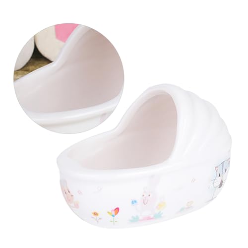 VILLFUL Keramik Hamsterbadewanne Adorable Hamster Duschbecken Kreatives Reinigungszubehör Sicheres Keramikmaterial Für Kleine Haustiere Badezimmerspielzeug Zufällige Farbe Zufällige Farbe von VILLFUL