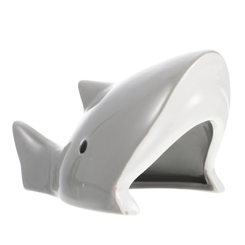VILLFUL Keramisches Hamsterhaus Haifischform Versteck für Kleintiere Schützendes Nagerzubehör für Schlaf für Ganze Jahr Hält Warm im Winter VILLFUL Keramisches Hamsterhaus Haifischform Versteck für Kleintiere Schützendes Nagerzubehör für Schlaf für Ganze Jahr Hält Warm im Winter von VILLFUL
