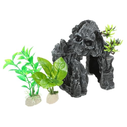 VILLFUL Reptilienversteck Naturgetreue Höhle Für Terrarien Geeignet Für Eidechsen Spinnen Und Andere Reptilien Langlebige Dekoration Für Aquarien Und Terrarien von VILLFUL