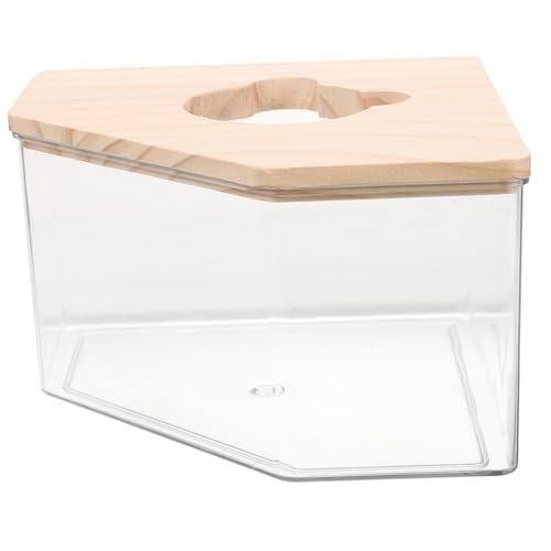 VILLFUL Kleines Hamster Sandbad Gehäuse aus mit Deckel Transparenter Duschraum für Chinchilla und Meerschweinchen Multifunktionale Toilette und Badebox für Kleintiere VILLFUL Kleines Hamster Sandbad Gehäuse aus mit Deckel Transparenter Duschraum für Chinchilla und Meerschweinchen Multifunktionale Toilette und Badebox für Kleintiere von VILLFUL