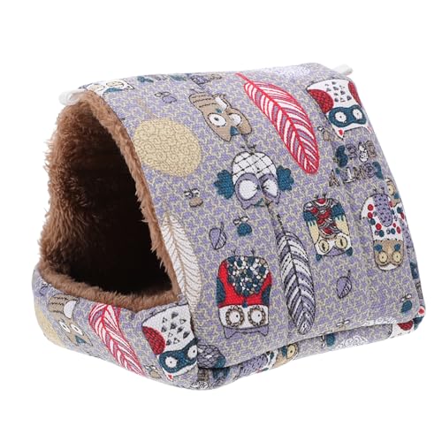 VILLFUL Kleines Haustier Nest Warmes Schlafnest für Hamster und Tragbares Plüschbett für Winter Bequem Reinigen Zubehör für Kleine von VILLFUL