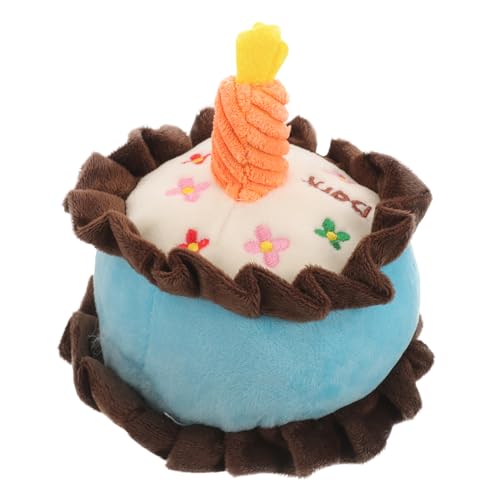 VILLFUL Kleines Kauspielzeug für Welpen Plüschspielzeug Kuchenform Sicheres und Langlebiges Hundespielzeug für Geburtstagsfeiern und Entspannung VILLFUL Kleines Kauspielzeug für Welpen Plüschspielzeug Kuchenform Sicheres und Langlebiges Hundespielzeug für Geburtstagsfeiern und Entspannung von VILLFUL