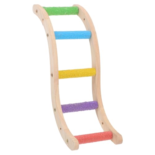 VILLFUL Vogelkletterleiter Für Papageien Sittiche Und Kleine Vögel Spielzeug Zum Klettern Und Erkunden Leicht Zu Installieren Und Aufzustellen von VILLFUL