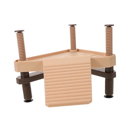 VILLFUL Sonnenplattform Für Schildkröten Aquarium Schwimmende Terrasse Mit Leiter Schildkrötenbecken Dekoration Holzmaterial Klettern von VILLFUL