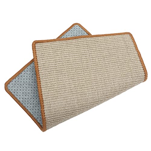VILLFUL Katzenkratzmatte aus Natürlichem Sisal Verschleißfestes Katzenkratzbrett für Kätzchen Teppich Kratzbrett Schützend für Möbel und Wände von VILLFUL