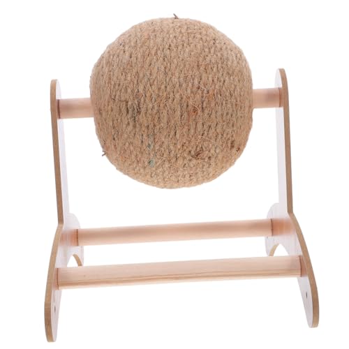 VILLFUL Kratzkugel Katze Sisalball Kratzspielzeug mit Holzständer für Indoor Katzen Kätzchen Möbel Schutz Interaktives Haustier Fördert Aktivität und Schützt Möbel VILLFUL Kratzkugel Katze Sisalball Kratzspielzeug mit Holzständer für Indoor Katzen Kätzchen Möbel Schutz Interaktives Haustier Fördert Aktivität und Schützt Möbel von VILLFUL