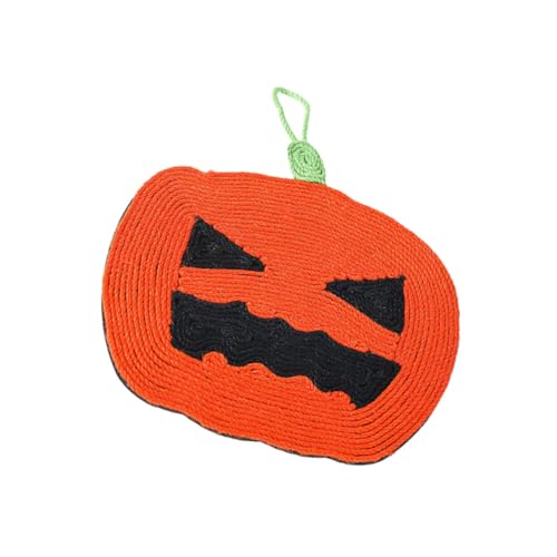 VILLFUL Sisal-katzenkratzbrett Haustierspielzeug Für Hauskatzen Halloween-kürbis-Design Kratzbaum Für Katzen Sisal-kätzchenkratzbaum von VILLFUL
