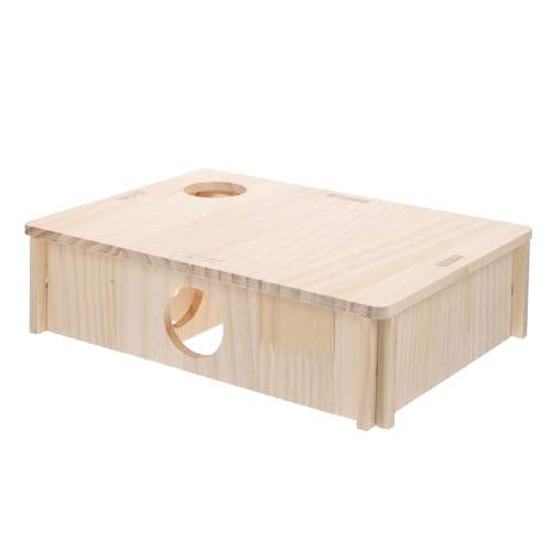 VILLFUL Labyrinth-erkundungsspielzeug Für Hamster Holzversteck Hamsterspielzeug Aktivitätscenter Natürliche Materialien Spielzeug Für Kleine Haustiere von VILLFUL