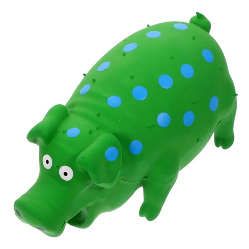 VILLFUL Latex Hundespielzeug Schwein Form mit Quietscher Robustes Kauspielzeug für Welpen Fördert Zahngesundheit und Frischen Sicheres Material für Training und Belohnung Grün VILLFUL Latex Hundespielzeug Schwein Form mit Quietscher Robustes Kauspielzeug für Welpen Fördert Zahngesundheit und Frischen Sicheres Material für Training und Belohnung Grün von VILLFUL