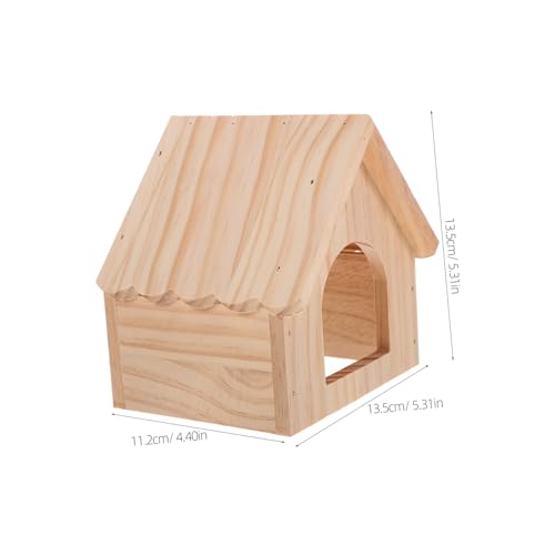 VILLFUL Meerschweinchen Haus aus Natürlichem Holz Beißfestes Kleintier Versteck Sicherer Hamster Unterschlupf Kleines Nagerhaus für Meerschweinchen und Zwerghamster Gemütliches Haustier VILLFUL Meerschweinchen Haus aus Natürlichem Holz Beißfestes Kleintier Versteck Sicherer Hamster Unterschlupf Kleines Nagerhaus für Meerschweinchen und Zwerghamster Gemütliches Haustier von VILLFUL