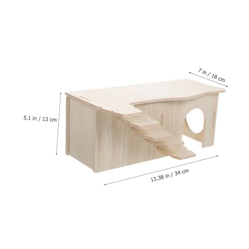 VILLFUL Mehrkammer Holz Hamsterhaus mit Rampe Großes Nager Versteck und Spielhaus Robustes Meerschweinchen Versteck für Innenkäfig Sicherer Rückzugsort zum Schlafen VILLFUL Mehrkammer Holz Hamsterhaus mit Rampe Großes Nager Versteck und Spielhaus Robustes Meerschweinchen Versteck für Innenkäfig Sicherer Rückzugsort zum Schlafen von VILLFUL