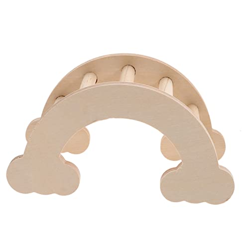 VILLFUL Multifunktionale Holzleiter für Hamster für Kleintiere und Sicher für Hamsterkäfige Fördert Bewegung und Beschäftigung Geruch Vielseitig Einsetzbar von VILLFUL