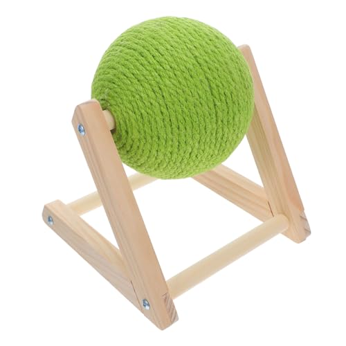 VILLFUL Natürlicher Sisal Kratzball mit Holzständer Langlebiges Handwickel Design Kratzfreundlich für Katzen Interaktives Indoor zur Krallenpflege und Bewegung VILLFUL Natürlicher Sisal Kratzball mit Holzständer Langlebiges Handwickel Design Kratzfreundlich für Katzen Interaktives Indoor zur Krallenpflege und Bewegung von VILLFUL
