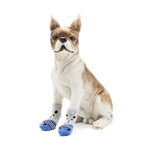 VILLFUL Nicht-Haustier-Socken pfotenschutz für Hunde hundesocken Slipper-Socken Socken mit Hundemuster sockenschuhe warme Socken Welpensocken Baumwollsocken für Haustiere warm halten von VILLFUL
