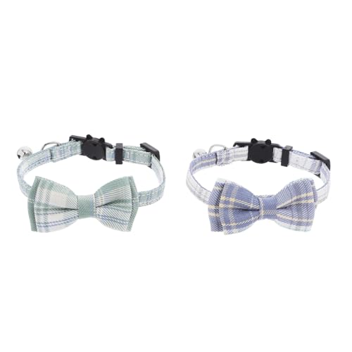 VILLFUL -Pack Katzenhalsband mit Schleife und Glöckchen Verstellbar für Kätzchen und Kleine Hunde Sicherheitsverschluss Niedliches Design für Verschiedene Anlässe VILLFUL -Pack Katzenhalsband mit Schleife und Glöckchen Verstellbar für Kätzchen und Kleine Hunde Sicherheitsverschluss Niedliches Design für Verschiedene Anlässe von VILLFUL