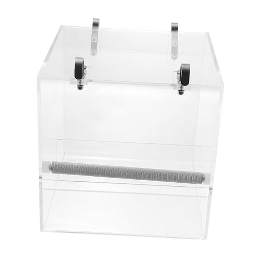 VILLFUL Papageien Futter und Wassernapf aus Automatischer Futterspender für Käfige für Kleine zu Reinigen von VILLFUL