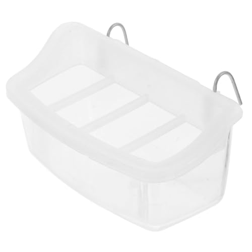 VILLFUL Papageien Futterspender für Käfig Spritzschutz Futterstation aus Robustem Transparentes Design für Einfache Überwachung Vielseitig Einsetzbar und Leicht zu Reinigen für von VILLFUL