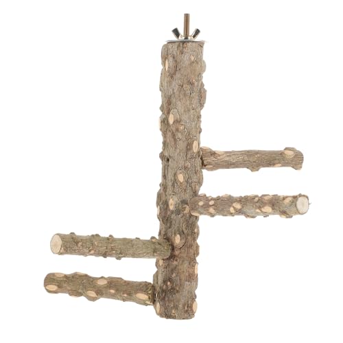 VILLFUL Holz Vogelsitzstange Für Käfig Natürliche Sitzstange Für Papageien Sittiche Und Andere Vögel Standfestes Design Lange Lebensdauer Spielzeug Für Vogelkäfige von VILLFUL