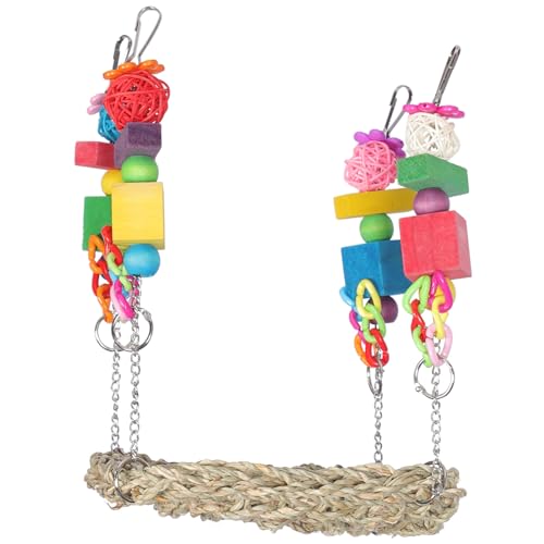 VILLFUL Papageien-hängematte Vogelspielzeug Nymphensittich-Spielzeug Vogelständer Vogel-trainingszubehör Papageien-Spielzeug Vogelspielzeug Zufällige Farbe VILLFUL Papageien-hängematte Vogelspielzeug Nymphensittich-Spielzeug Vogelständer Vogel-trainingszubehör Papageien-Spielzeug Vogelspielzeug Zufällige Farbe von VILLFUL