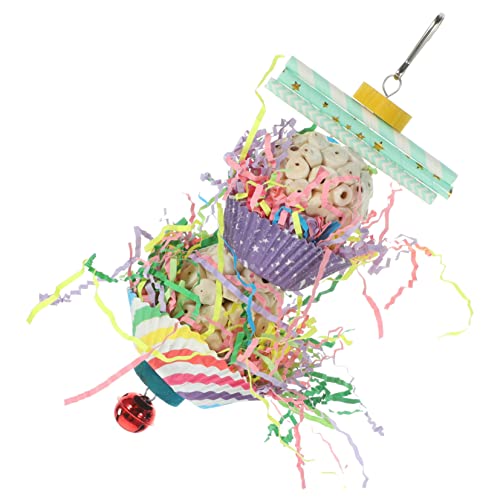 VILLFUL Papageienspielzeug Kauspielzeug Hängend Sicher Für Vögel Vogelkäfig Schaukel Für Wellensittiche Und Papageien Haustierspielzeug Zufällige Farbe Zufällige Farbe von VILLFUL