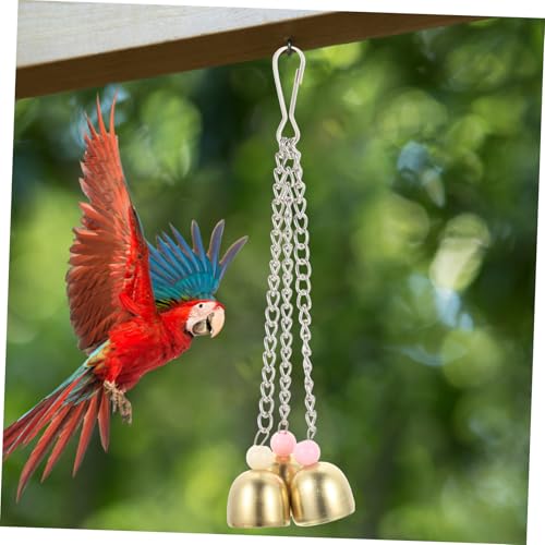 VILLFUL Parrot Glocke Hängend Strapazierfähig Kratzfest Für Mittelgroße Papageien Und Vögel Sicher Zum Kauen Käfig Zubehör Vogelspielzeug Futterglocke Haustier Accessoire VILLFUL Parrot Glocke Hängend Strapazierfähig Kratzfest Für Mittelgroße Papageien Und Vögel Sicher Zum Kauen Käfig Zubehör Vogelspielzeug Futterglocke Haustier Accessoire von VILLFUL