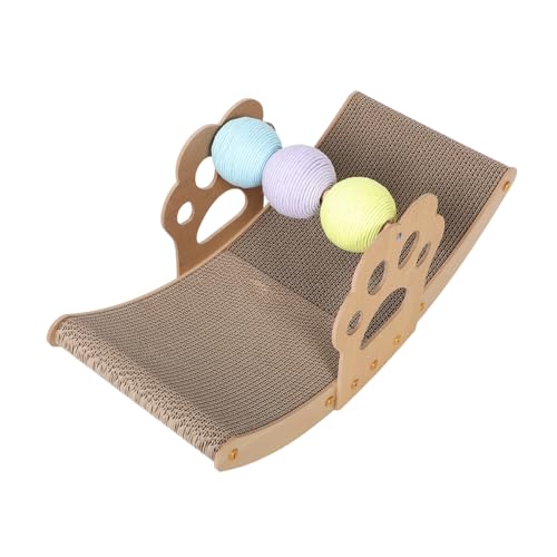 VILLFUL Pet Boot Förmiges Kratzbrett für Katzen mit Bunten Bällen All Season Katzenliege und Kratzbereich für Kätzchen Vielseitiges Katzenzubehör VILLFUL Pet Boot Förmiges Kratzbrett für Katzen mit Bunten Bällen All Season Katzenliege und Kratzbereich für Kätzchen Vielseitiges Katzenzubehör von VILLFUL