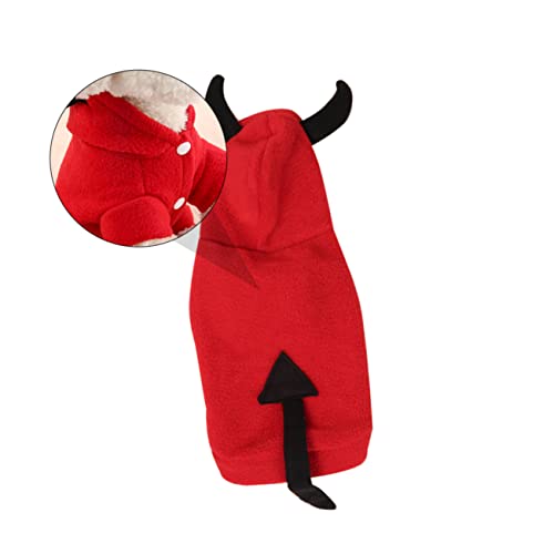 VILLFUL Halloween Kostüm Für Hunde Stereoskopischer Teufel Mantel Für Haustiere Warmes Outfit Für Kleine Hunde Für Halloween-feiern VILLFUL Halloween Kostüm Für Hunde Stereoskopischer Teufel Mantel Für Haustiere Warmes Outfit Für Kleine Hunde Für Halloween-feiern von VILLFUL