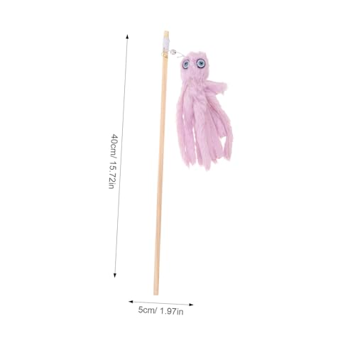 VILLFUL Plüsch Octopus Katzenangel Interaktiver Langlebiger Katzenstick für Krallenpflege Leicht Tragbar Beißfest und Unterhaltsam Katzenspielzeug für Katzen VILLFUL Plüsch Octopus Katzenangel Interaktiver Langlebiger Katzenstick für Krallenpflege Leicht Tragbar Beißfest und Unterhaltsam Katzenspielzeug für Katzen von VILLFUL