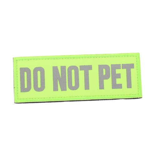 VILLFUL Reflektierender Aufnäher Nicht Streicheln Für Hundegeschirr Weste Und Halsband Erhöht Sichtbarkeit Bei Nacht Für Diensthunde Und Training Aus Strapazierfähigem Nylon von VILLFUL