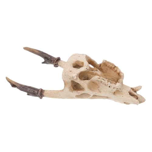 VILLFUL Reptilien Terrarium Schädel aus Resin Versteck Höhle für Schlangen Bartagamen Eidechsen Schildkröten und Kriechtiere Naturnahes Versteck und Dekoration für Reptilien Aquarienbecken VILLFUL Reptilien Terrarium Schädel aus Resin Versteck Höhle für Schlangen Bartagamen Eidechsen Schildkröten und Kriechtiere Naturnahes Versteck und Dekoration für Reptilien Aquarienbecken von VILLFUL
