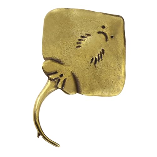 VILLFUL Handgefertigte Rochenfigur aus Messing im Vintage-Stil für Feng Shui Heimdekoration Betta-Fischtank-Accessoire VILLFUL Handgefertigte Rochenfigur aus Messing im Vintage-Stil für Feng Shui Heimdekoration Betta-Fischtank-Accessoire von VILLFUL