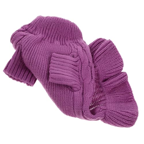 VILLFUL Rollkragenpullover Für Hunde, Haustier Welpenpullover, Warme Welpenkleidung, Warmhaltender Hundepullover, Warme Welpenkleidung, Haustier Hundekostüm, Haustierkleidung, Entzückende von VILLFUL