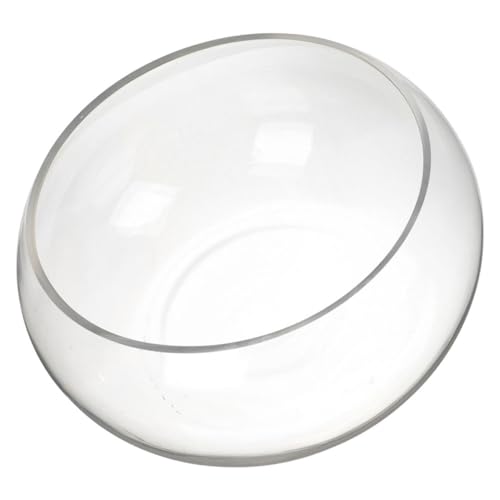 VILLFUL Runde Glasfischschale Transparent für Aquarium Schildkröten Goldfische Vielseitig Nutzbar als Terrarium und Dekoration für Zuhause Büro Tisch von VILLFUL