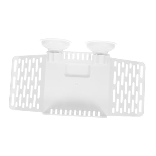 VILLFUL Schildkröten-Terrasse Plattform zum für Wasserschildkröten Wasserstraße im Wasserschildkröte Kletterplattform für Sumpfschildkröten Backendock für Reptilien Plastik Weiß von VILLFUL