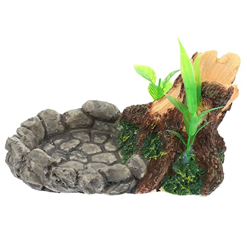 VILLFUL Reptilien-wassernapf Und Futterbecken Stabiles Zubehör Für Terrarium Geeignet Für Eidechsen Und Schildkröten Langlebiges Material Mit Glatter Oberfläche von VILLFUL