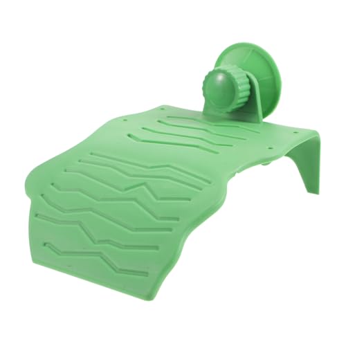 VILLFUL Sonnenplattform Für Schildkröten Aquarium Kunststoff Mit Saugnapf Terrariendekor Für Wasserschildkröten Blatthabitat Für Kleine Reptilien von VILLFUL