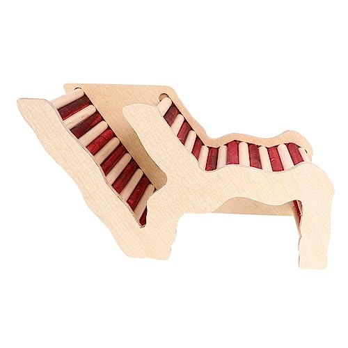 VILLFUL Hamsterhaus Aus Holz Dekoratives Spielzeug Für Hamster Trainingsort Und Versteck Robust Und Langlebig Geeignet Für Käfig von VILLFUL