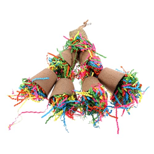 VILLFUL Spielzeug Gegen Langeweile Bei Papageien – Kauspielzeug Zum Zerkleinern Von Vögeln – Sicheres Und Hängendes Zubehör Für Papageien Und Vögel von VILLFUL