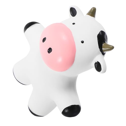 VILLFUL Squeaky Cow Dog Toy aus Latex Interaktives Lustiges Kauspielzeug Cow Form für Kleine Mittelgroße und Große für Zahnpflege von VILLFUL